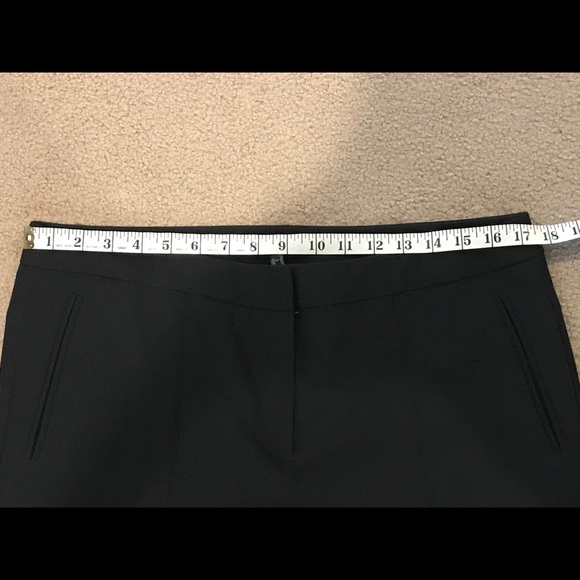 Like new! Black ankle pants w/front slits, size 12 - Picture 4 of 4